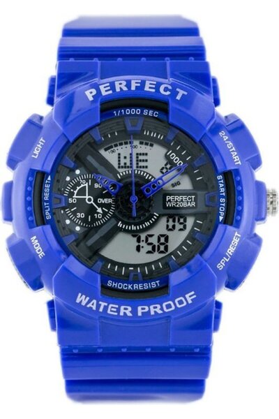 PERFECT Ανδρικό Ρολόι Shock (zp219f) - Πορτοκαλί - (A867)