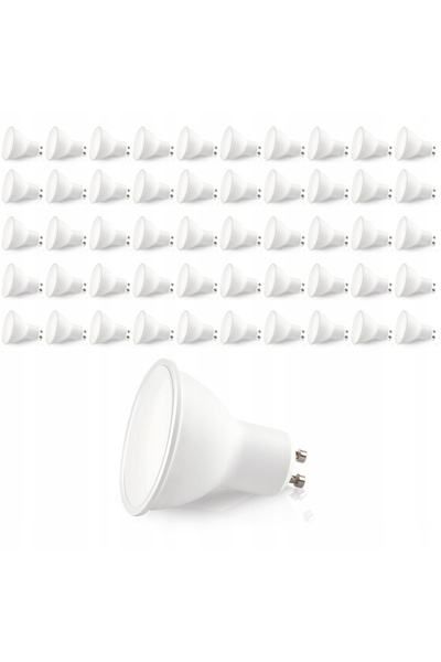 NO BRAND LOT DE 50 BUCĂȚI Bec LED GU10 5W, culoare Alb Rece, Sistem de ilumin...