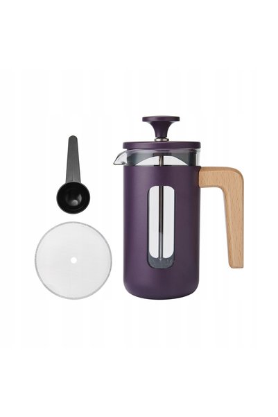 La Cafetiere La Cafetiere French press PISA 350 ml mov cu mâner din lemn
