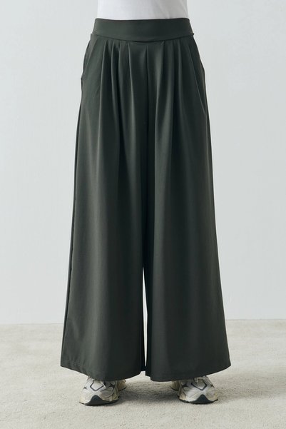 QANU Fresia Pleated Trousers Green