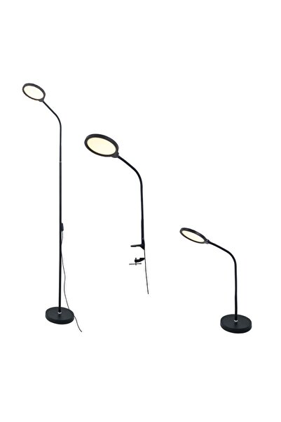 Aca Light ΕΠΙΤΡΑΠΕΖΙΟ ΦΩΤΙΣΤΙΚΟ LED 3 ΣΕ 1 10W ΜΑΥΡΟ ABS+ΑΛΟΥΜΙΝΙΟ CCT ΡΥΘΜΙΖ...