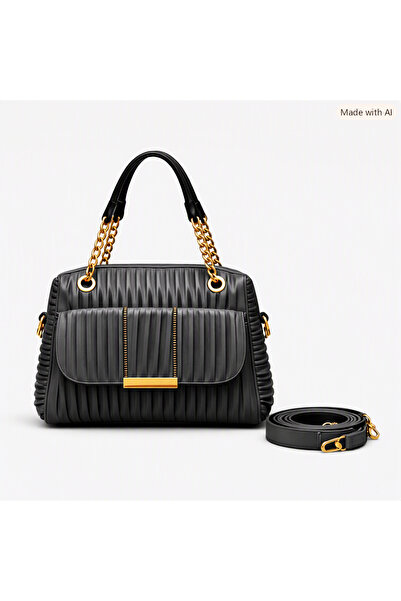 Umay moda 59 Women's - Gold Detailed - Chain Strap - Bag