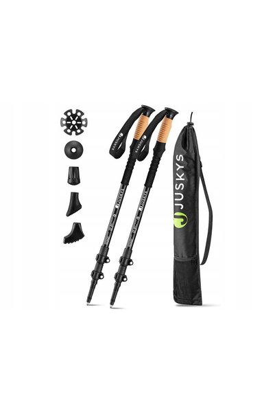 Juskys KIJKI NORDIC WALKING KIJE TREKKING TURISTIC CU ACCESORII