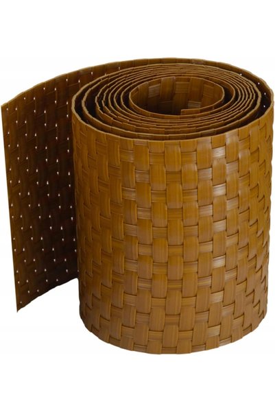 NO BRAND Bandă decorativă pentru balcon 255 x 19cm TECHNORATTAN BRONZE