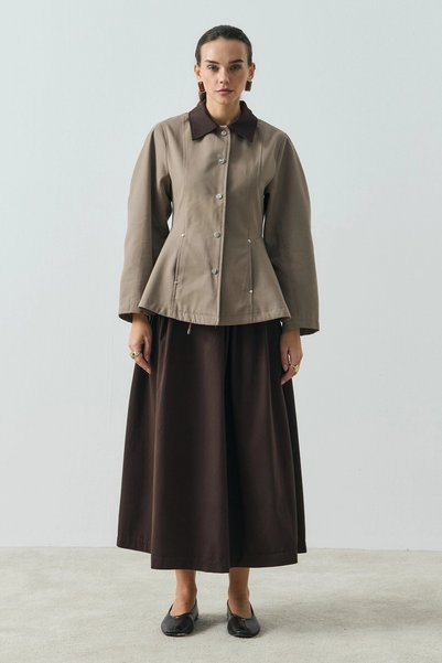 QANU Iris Collared Jacket Mink