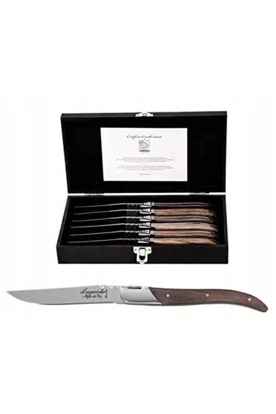 NO BRAND Laguiole Luxury Line Cuțite pentru friptură Lemn asortat