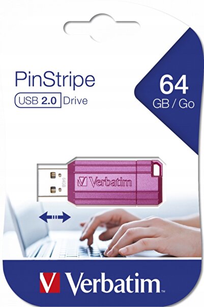 Verbatim Stick USB PinStripe 64 GB USB 2.0 roz