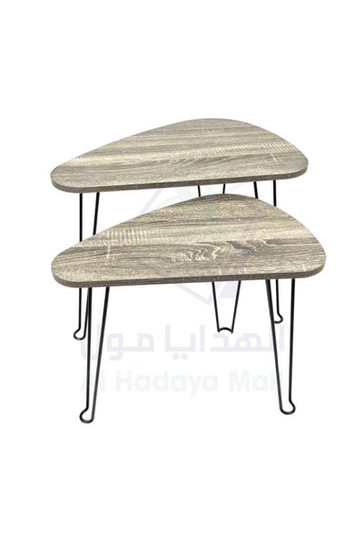 Generic Tiered Table Set - 2 Pieces - Gray - 2233R