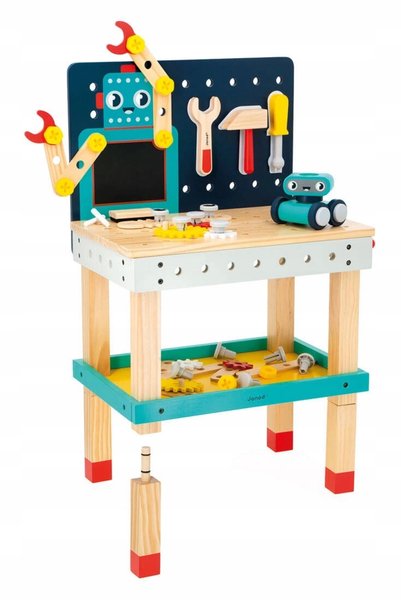 Janod Atelier de lemn cu unelte (60 de piese)