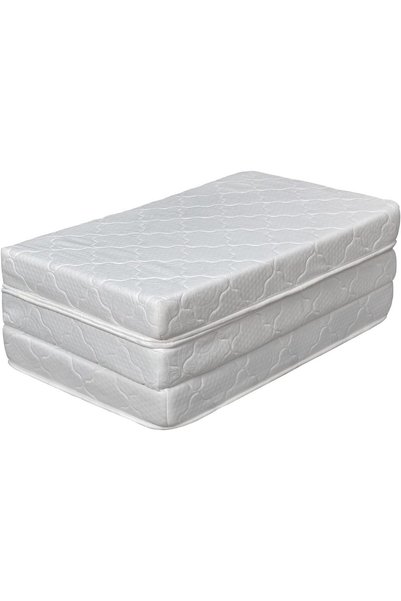 Generic Comfy Orthopedic Tri-Fold Foam 4 inch Single Folding Mattress with Collapsible and Washable CoverMattress, Picnic Mattress, Outdoor Mattress, CampingMattress, Travel and Guest 180X90X10 cm.