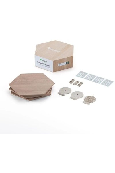 Nanoleaf Pachet de extindere Elements Hexagoane cu aspect de lemn - 3 bucăți