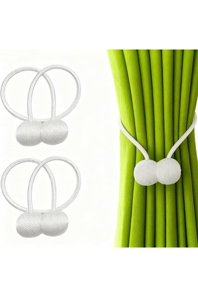 GoodTool 2-Piece Magnetic Curtain Tiebacks, Strong Curtain Tiebacks, Magnetic...