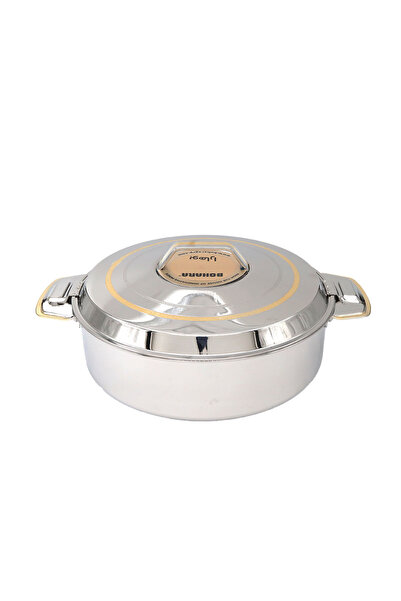 Generic Bohara Elegant and Luxurious Astel Container - Silver Gold - 1200 ml