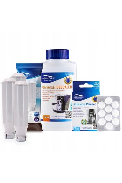 Aqualogis Set pentru mașina de cafea Bosch, filtru AL-TES46 (3 buc.), UniDec ...