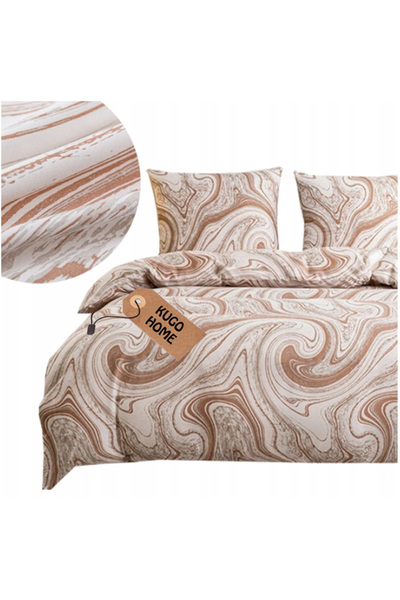 NO BRAND SET DE AȘTERNUTURI 200x220 + 2 FEȚE DE PERNĂ 70x80 BUMBAC SATINAT - ...
