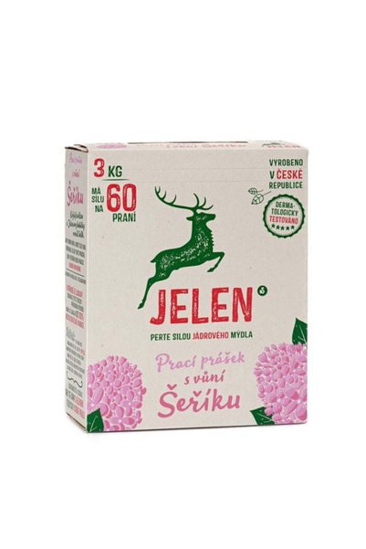 Jelen Aksesuar Jelen Detergent pudră cu parfum de ienupăr 3 kg (60 spălări)