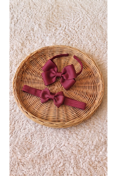 Massaltay Mother-Baby Matching Bow Crown and Baby Bandana Set – Mother-Daught...