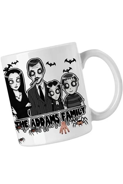 INOVATIX Addams Family Mug Merry Grave Horror Halloween Morticia