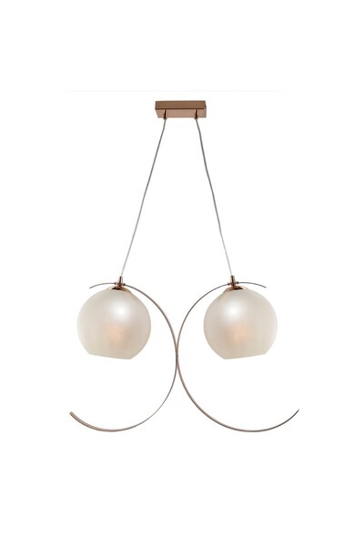 Aca Light ΚΡΕΜΑΣΤΟ ΦΩΤΙΣΤΙΚΟ 2XE27 ΜΕΤΑΛΛΙΚΟ ΧΡΥΣΟ+ΓΥΑΛΙ ΜΑΡΓΑΡΙΤΑΡΙ 68Χ20ΧΥ1...
