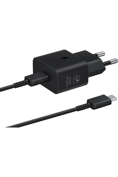 Samsung EP-T2510EBE + EP-DN980BBE Φορτιστής ταξιδίου USB-C 25W + Καλώδιο δεδο...
