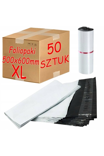 PAKO Plicuri curier Foliopaki Albe XL 500 x 600mm - 50 bucăți 2344