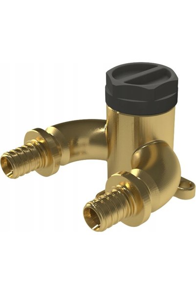 KAN-therm Cot de perete din alamă cu urechi tip U GW ultraLINE - 20 Rp1/2 "L ...