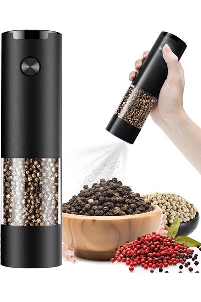 Generic Electric Salt and Pepper Grinder, Adjustable Coarseness Battery Power...