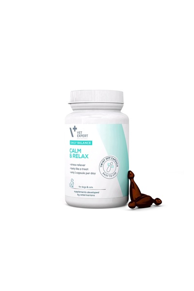 vet expert VetExpert Calm&Relax Supliment 30 capsule. pentru câini și pisici ...