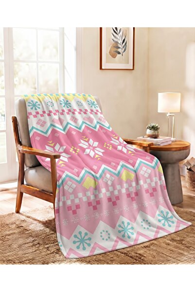 Levva Home Snowflake Winter Pattern 3D Digital Printed Fleece Blanket Tv Blanket