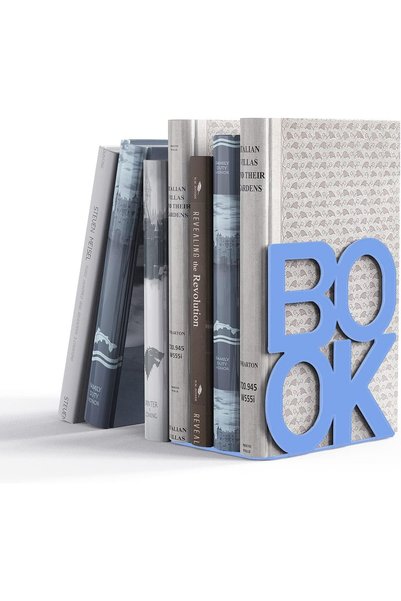 Generic مساند كتب معدنية مزخرفة، دعامات لرفوف الكتب والمكتب، تصميم فريد المظه...