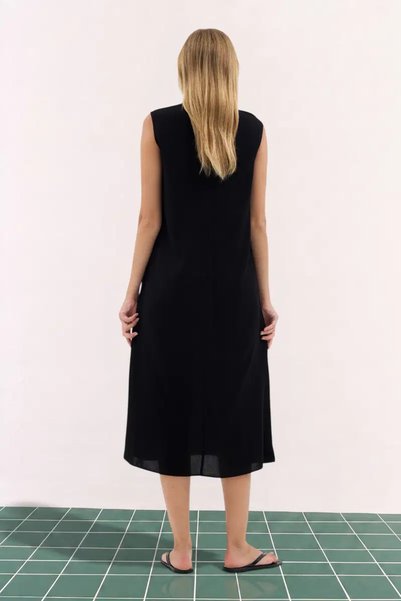 QANU Viscose Dress Undergarment Black