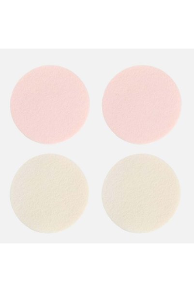 SHOPIENS Buretei rotunzi pentru machiaj ecru si roz Ø5.5 cm set 4 bucati Shop...