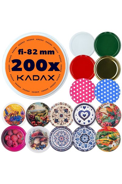 KADAX Capace cu filet pentru borcane 200 buc. fi 82