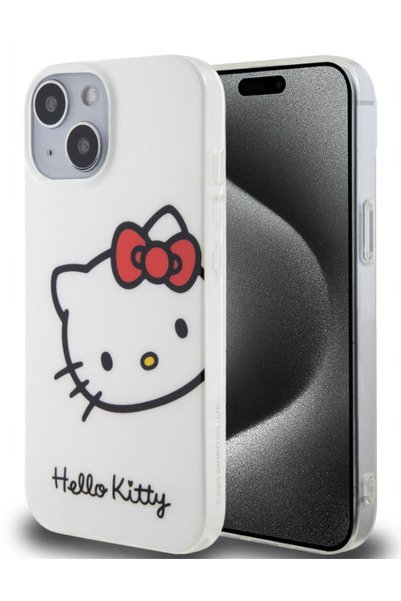 Hello Kitty Θήκη Πλάτης για iPhone 15 - Λευκό