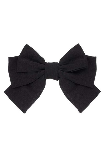 SHOPIENS Clama de par pentru femei cu funda neagra 22 cm Shopiens®
