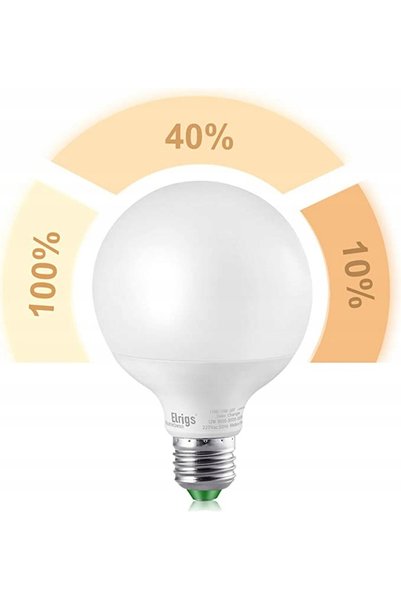 NO BRAND Bec LED E27 12W 3000K alb cald, cu difuzor opal, pentru iluminat.