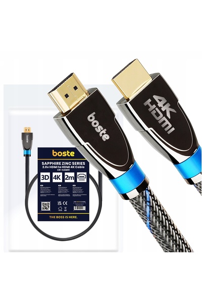 BOSTER CABLE Cablu Boste Seria Sapphire Zinc HDMI - HDMI 2m