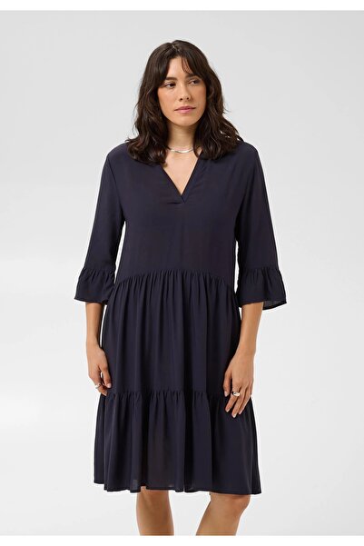 SAINT TROPEZ Rochie damă albastru închis, elegantă, casual, de zi, feminină
