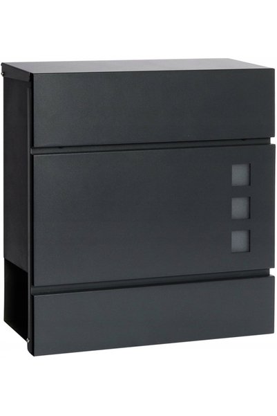 STAHL METRO CRUZ GRAPHITE MAILBOX