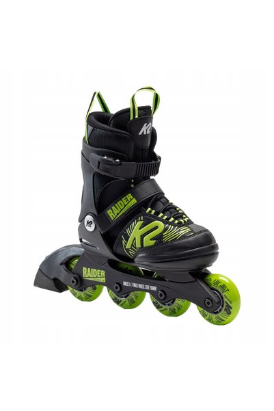K2 Role de patinaj pentru copii Raider negru/verde 29-34 (S)