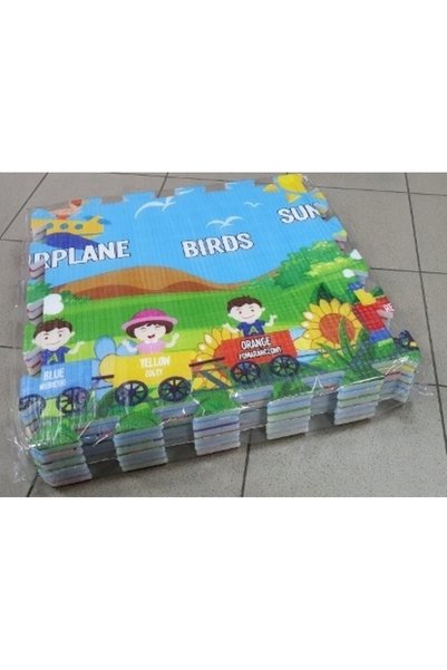 NO BRAND Puzzle din spumă XXL 60x60 cm - Set de 6 plăci, grosime 1 cm