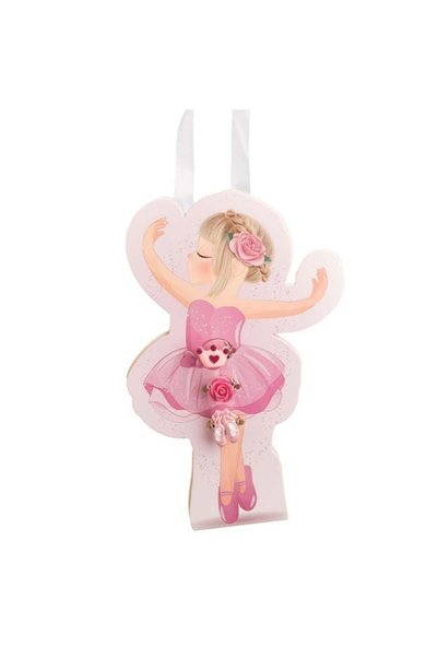 SHOPIENS Inele cu model balerini coronita floare in cutie balerina set 3 buca...