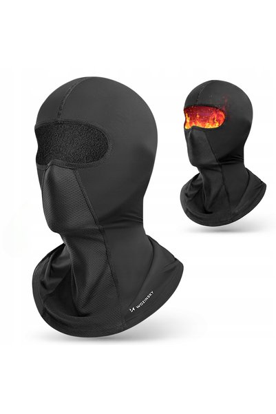 WOZINSKY WKM-03B Cagulă neagră de iarnă, termoizolantă