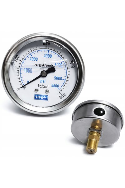Zenthril Manometru de presiune /WF 1800W 5600 PSI 400 BAR filet de 1/4 CALA