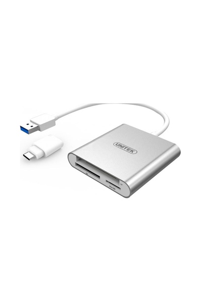 Unitek Cititor de carduri de memorie USB 3.0 + USB TYPE-C; Y-9313D