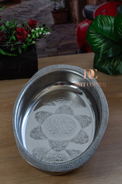 DMT COPPER HOME طبق كاياك مصنوع من الكروم عالي الجودة 430، قطعة واحدة، مقاس 2...