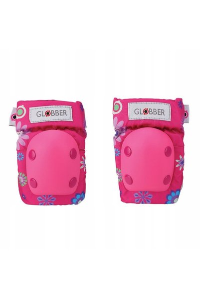 Globber Protecții pentru brațe și genunchi 529-003 roz intens/flori