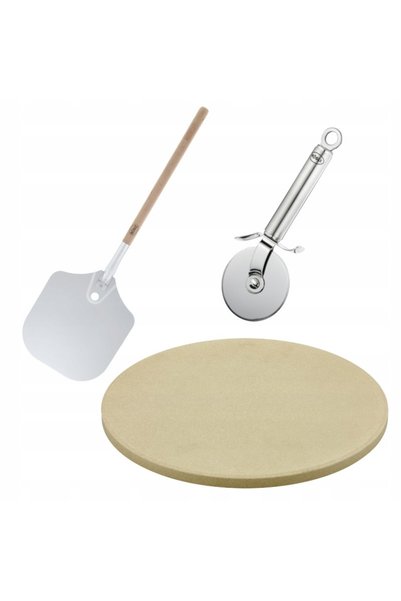 ROESLE Set pentru pizza Rösle BBQ 3 piese piatră 30 cm lopată radełko
