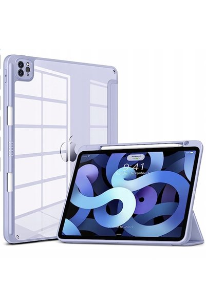 NO BRAND Husă de protecție inteligentă violetă pentru tabletă iPad Air 12,9