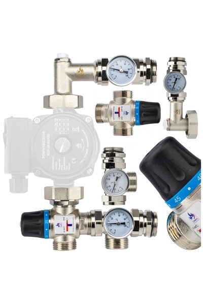 DAMIX GRUP DE AMESTECARE PENTRU DISTRIBUITOR DE PARDOSEALĂ FĂRĂ POMPĂ 20-45 °...